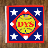 21DYSSQ - DYS Square Logo Flag 4' x 4'